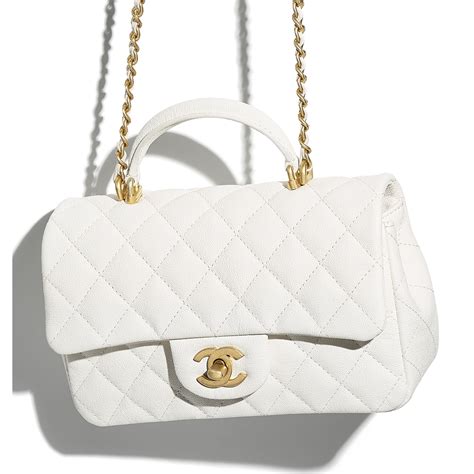 chanel classic flap mini top handle|chanel mini flap bag with top handle.